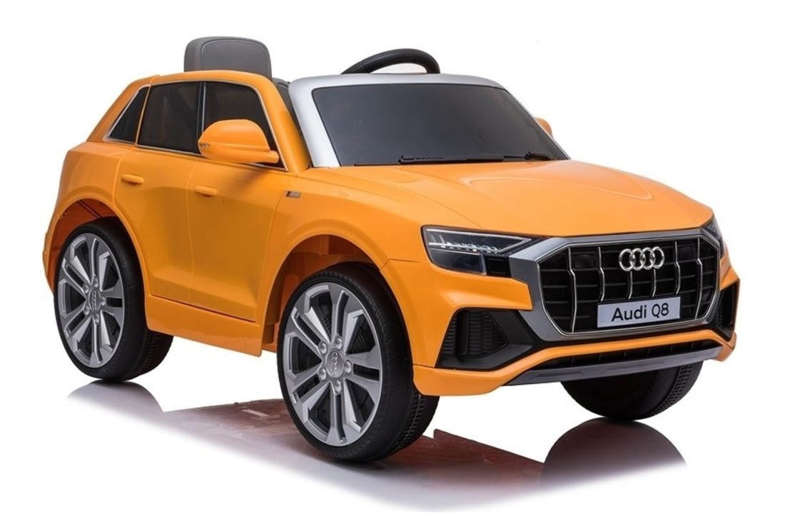 Audi Q8 - SUV kinderauto - elektrisch bestuurbaar - geel