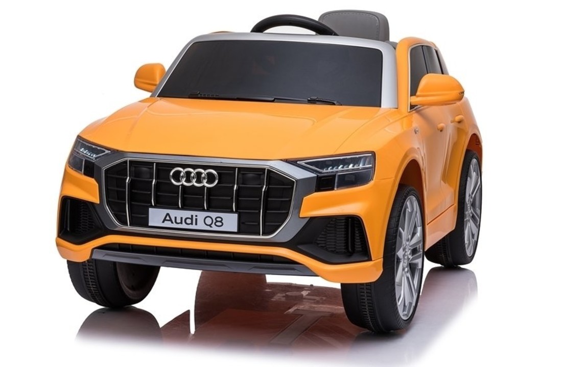 Audi Q8 - SUV kinderauto - elektrisch bestuurbaar - geel
