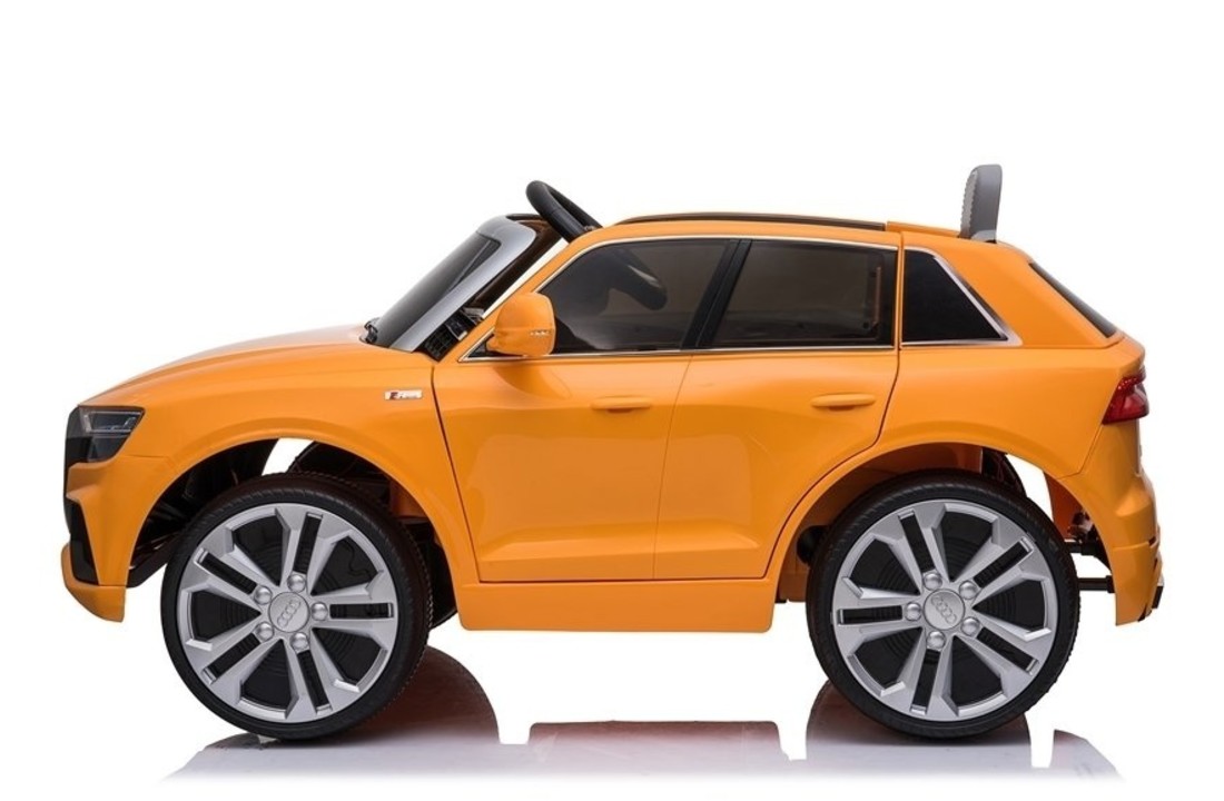 Audi Q8 - SUV kinderauto - elektrisch bestuurbaar - geel