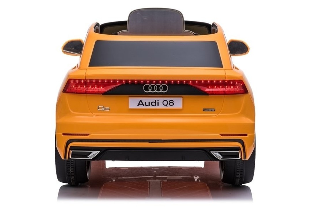 Audi Q8 - SUV kinderauto - elektrisch bestuurbaar - geel