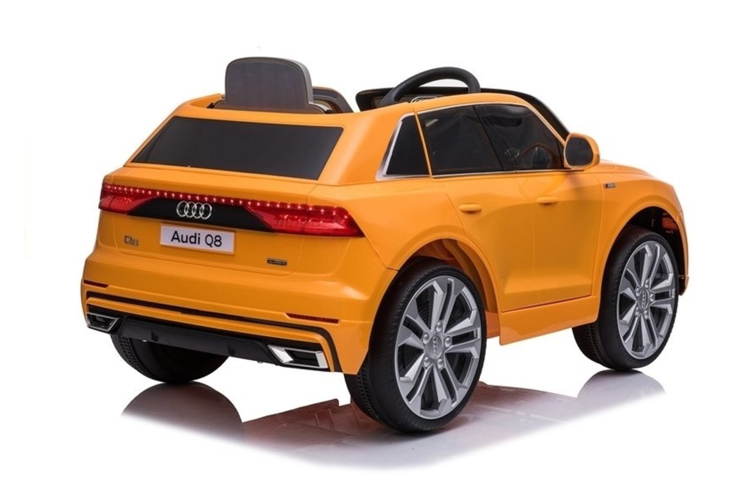 Audi Q8 - SUV kinderauto - elektrisch bestuurbaar - geel