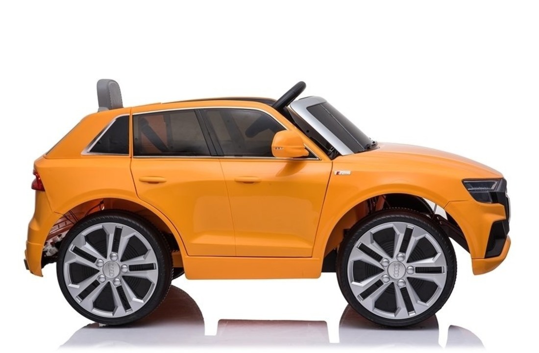 Audi Q8 - SUV kinderauto - elektrisch bestuurbaar - geel