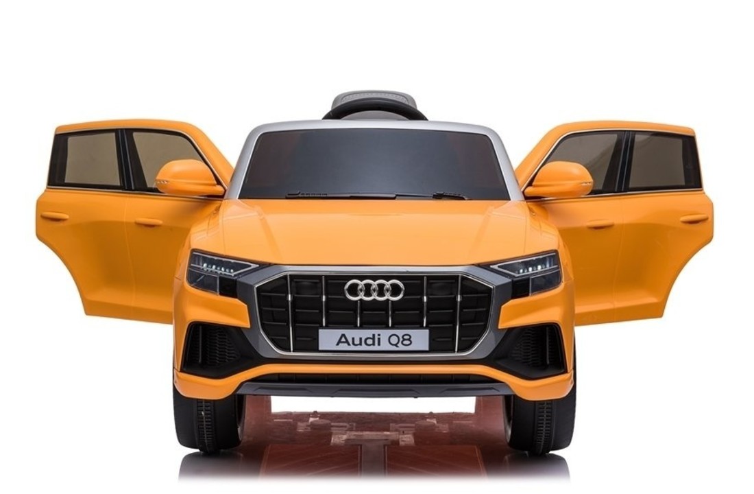 Audi Q8 - SUV kinderauto - elektrisch bestuurbaar - geel