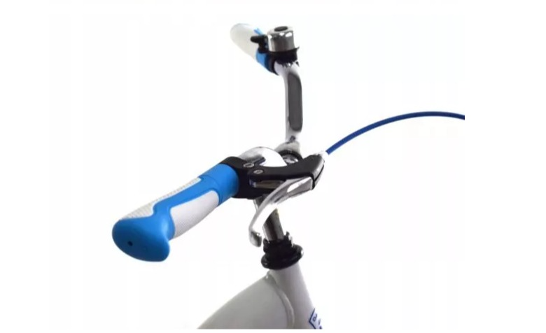 Meisjesfiets 24 inch stevig model blauw met wit Dallas Bike