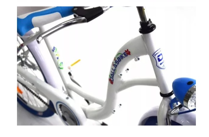 Meisjesfiets 24 inch stevig model blauw met wit Dallas Bike