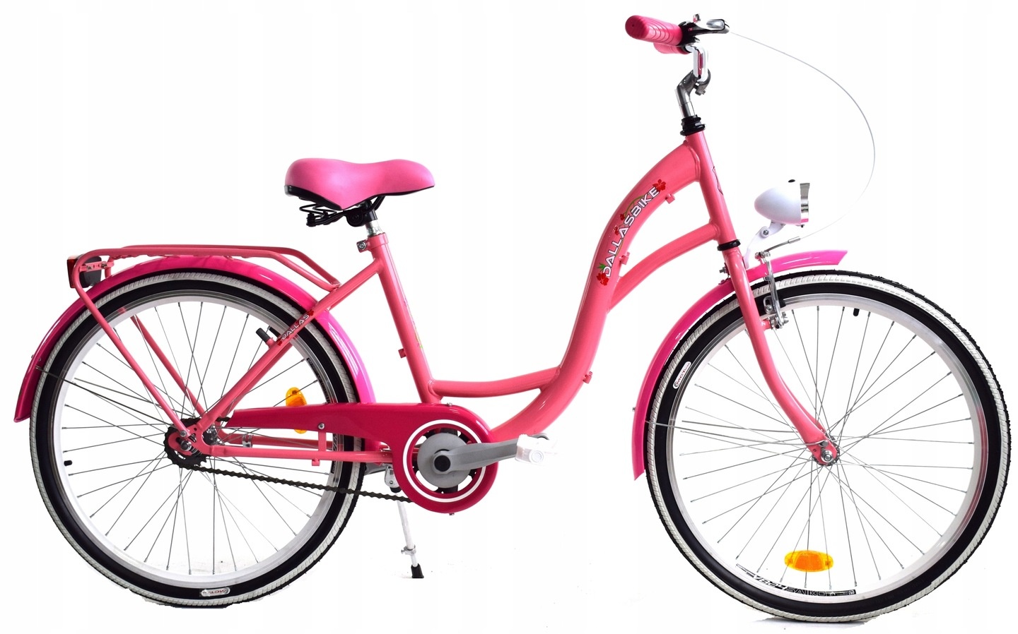 Meisjesfiets 24 inch stevig model roze van Dallas Bike