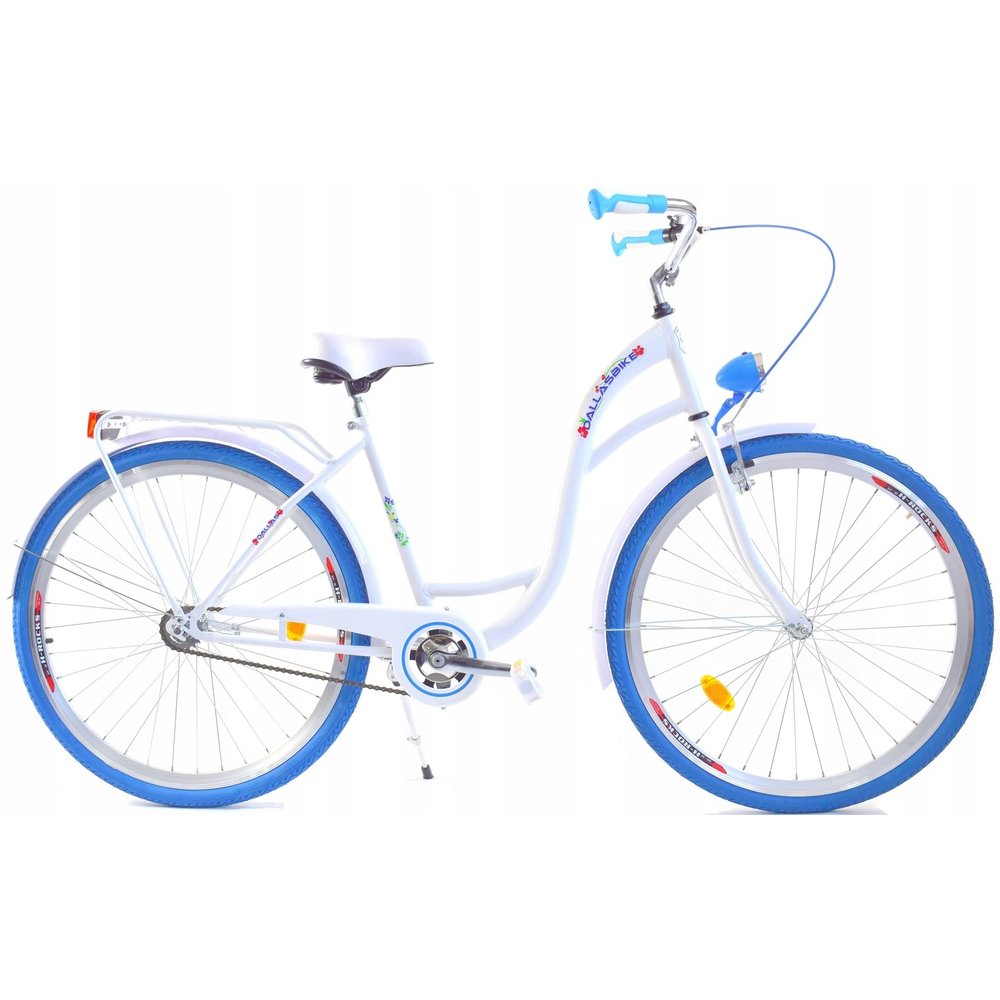 Stal ballon eigenaar Meisjesfiets 26 inch stevig model blauw met wit Dallas Bike -  Vikingchoice.nl