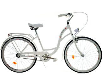 Meisjesfiets 26 inch stevig model wit van Dallas Bike