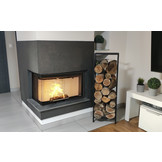 Haardhout rek voor binnen - opbergrek brandhout - staal