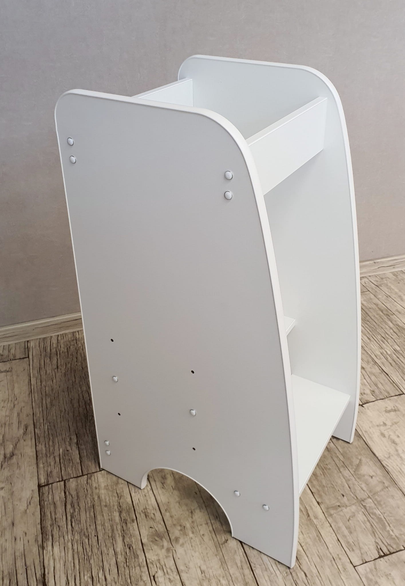 Keukenhulp kind - leertoren - 90x40x50 cm - kindertrapje - wit