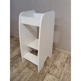 Keukenhulp kind - leertoren - 90x40x50 cm - kindertrapje - wit