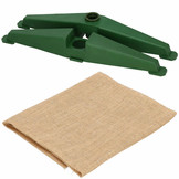 Kunstkerstboom 160 cm - spar met houten stam