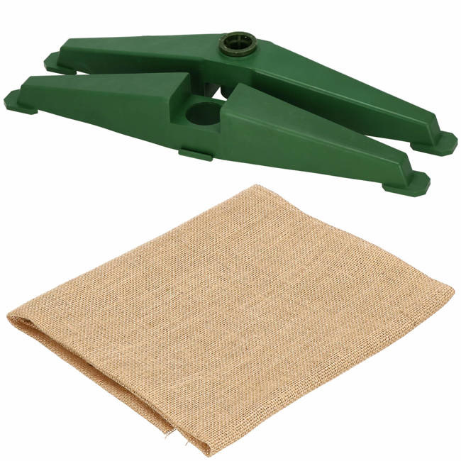 Kunstkerstboom 160 cm - spar met houten stam