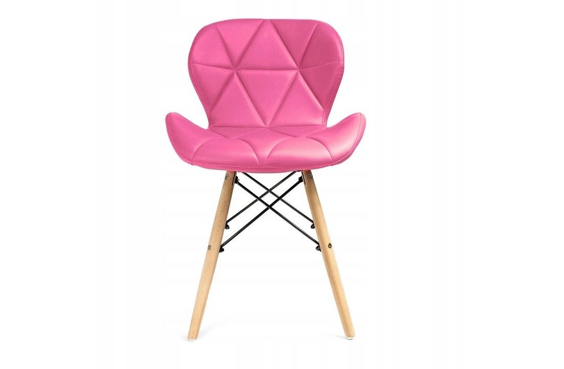 Eetkamer stoelen set van 4 velours roze Scandinavisch design