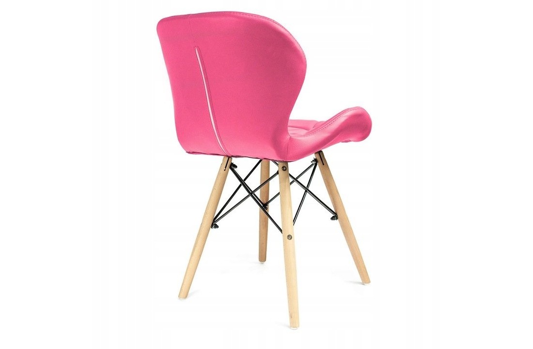 Eetkamer stoelen set van 4 velours roze Scandinavisch design