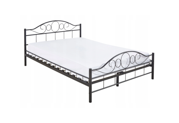 Metalen bedframe met lattenbodem- 180x200