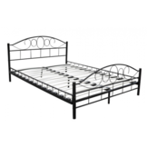 Metalen bedframe met lattenbodem- 180x200 - zwart