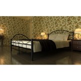 Metalen bedframe met lattenbodem- 180x200 - zwart