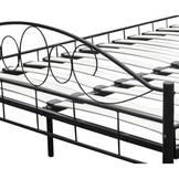 Metalen bedframe met lattenbodem- 180x200 - zwart
