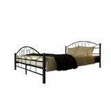 Metalen bedframe met lattenbodem- 180x200 - zwart