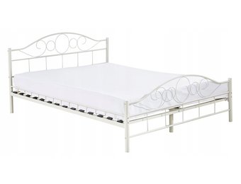 Metalen bedframe met lattenbodem- 160x200 - wit