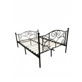 Metalen bedframe met lattenbodem- 140x200 - versierd
