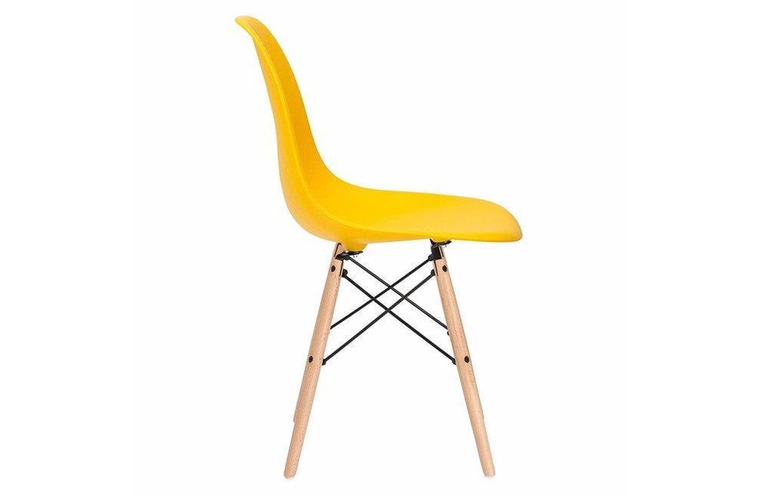Milano design stoel - geel - 6 delige set - keuken - huiskamer