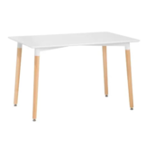 Moderne tafel - 120x80 cm - wit -Scandinavisch design