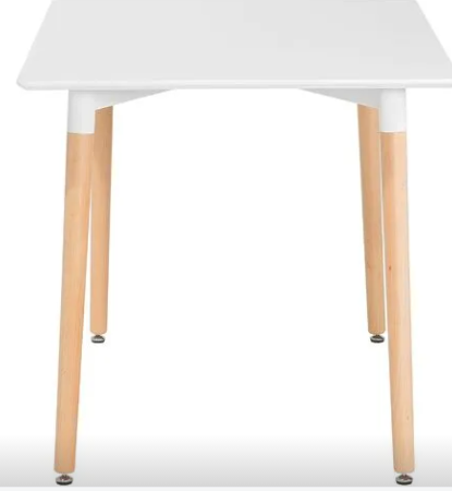 Moderne tafel - 120x80 cm - wit -Scandinavisch design