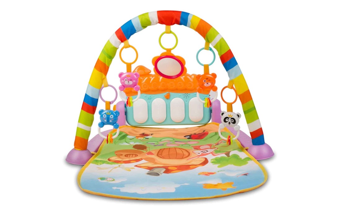Babygym - Speelkleed baby - met piano - paddenstoel