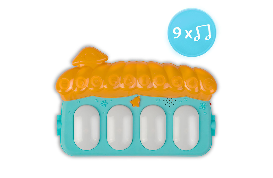 Babygym - Speelkleed baby - met piano - paddenstoel
