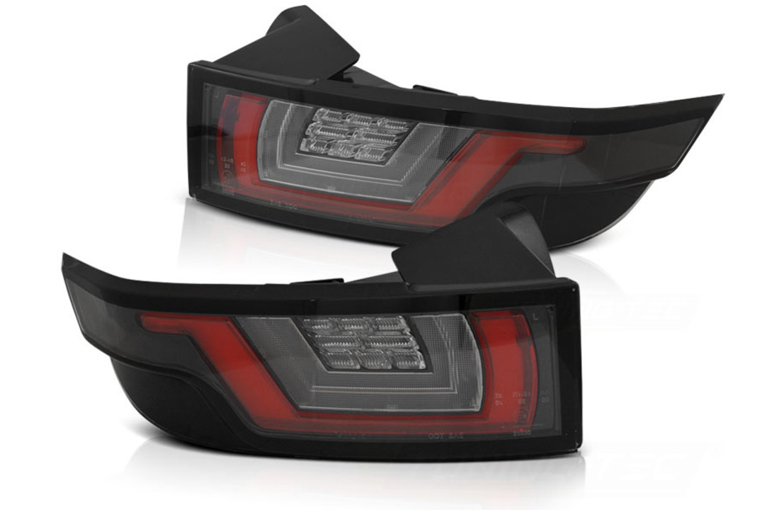 Achterlichten LAND ROVER RANGE ROVER EVOQUE 11-18 ROOD HELDER ZWART LED