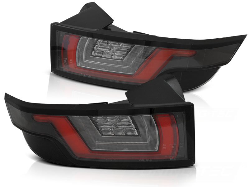 Achterlichten LAND ROVER RANGE ROVER EVOQUE 11-18 ROOD HELDER ZWART LED