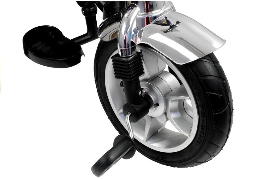 Driewieler - fiets - met duwstang en zonnekap - paars