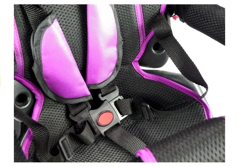 Driewieler - fiets - met duwstang en zonnekap - paars