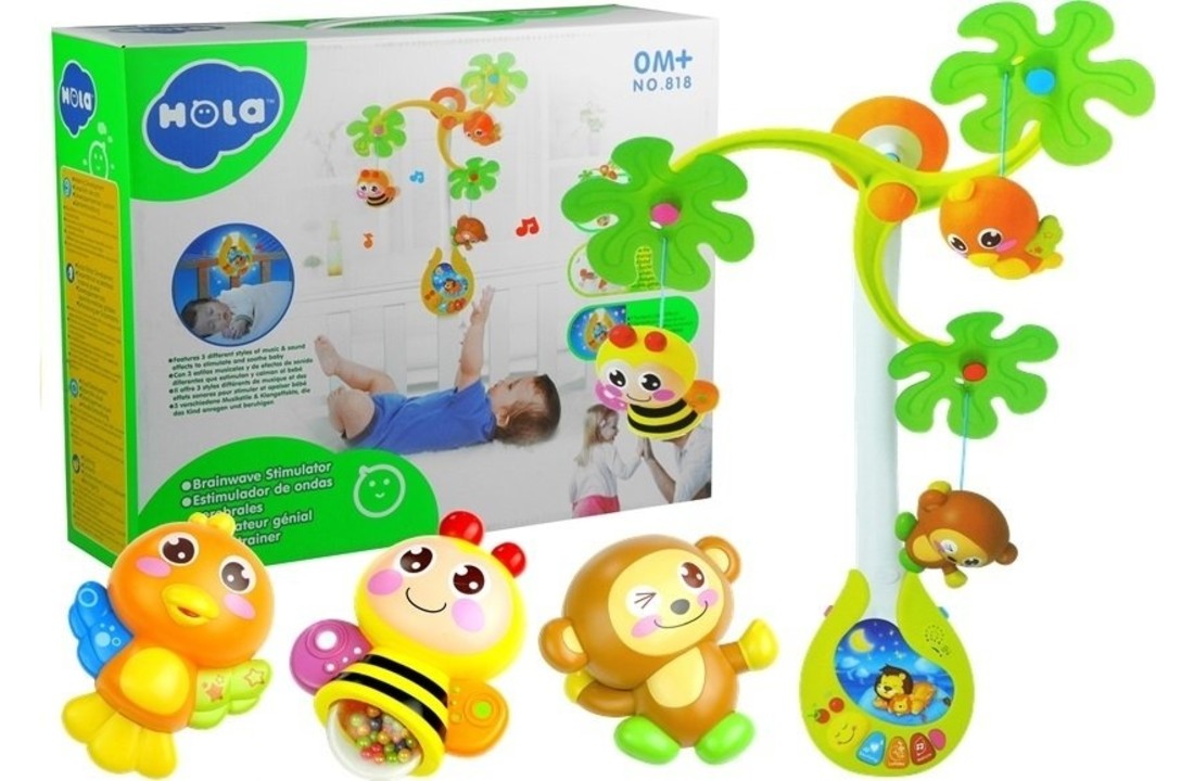 Baby muziekmobiel met licht en geluid
