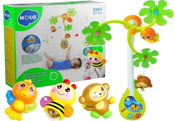 Muziekmobiel - Boxmobiel - met licht en geluid - boom