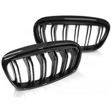 Grill geschikt voor BMW F45/F46 14-18 glanzende zwart design