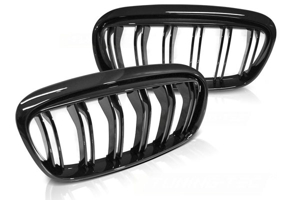 Grill BMW F45/F46 14-18 glanzende zwart design