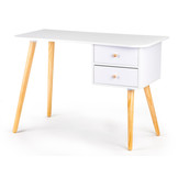 Kinderbureau - met 2 lades - 100x48x70 cm - wit