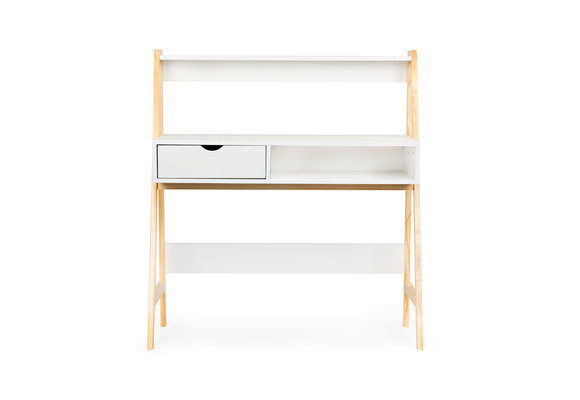Klein bureau - met lade - 99x50x109 cm - met lade - wit