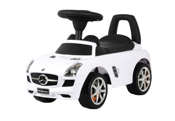 Loopauto - Mercedes SLS - 67 x 29 x 37 cm - wit