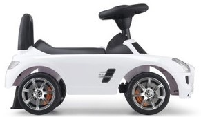 Loopauto - Mercedes SLS - 67 x 29 x 37 cm - wit