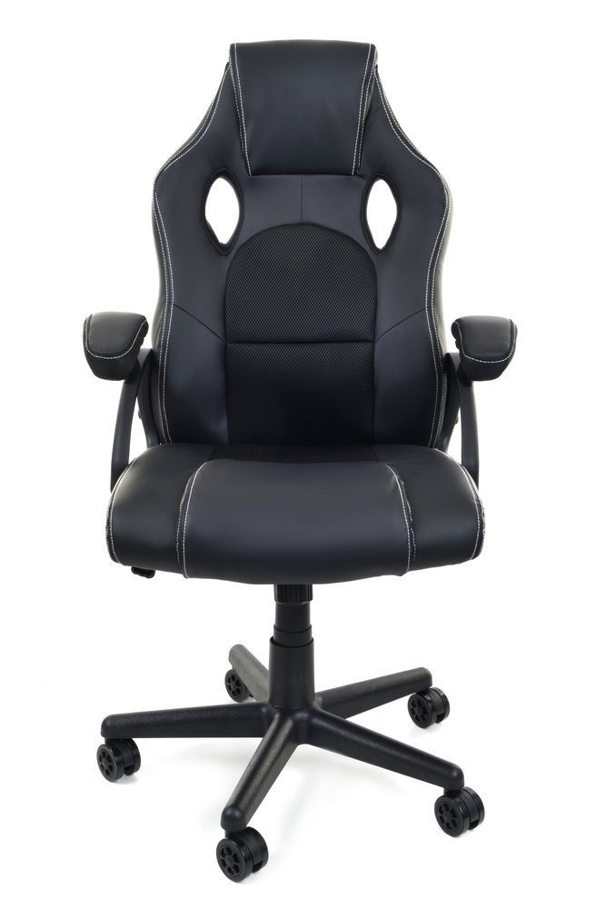 Gamestoel - Bureaustoel - Racer PRO - ECO-leer - zwart