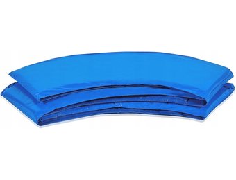 Trampoline rand - 366-374 cm - blauw