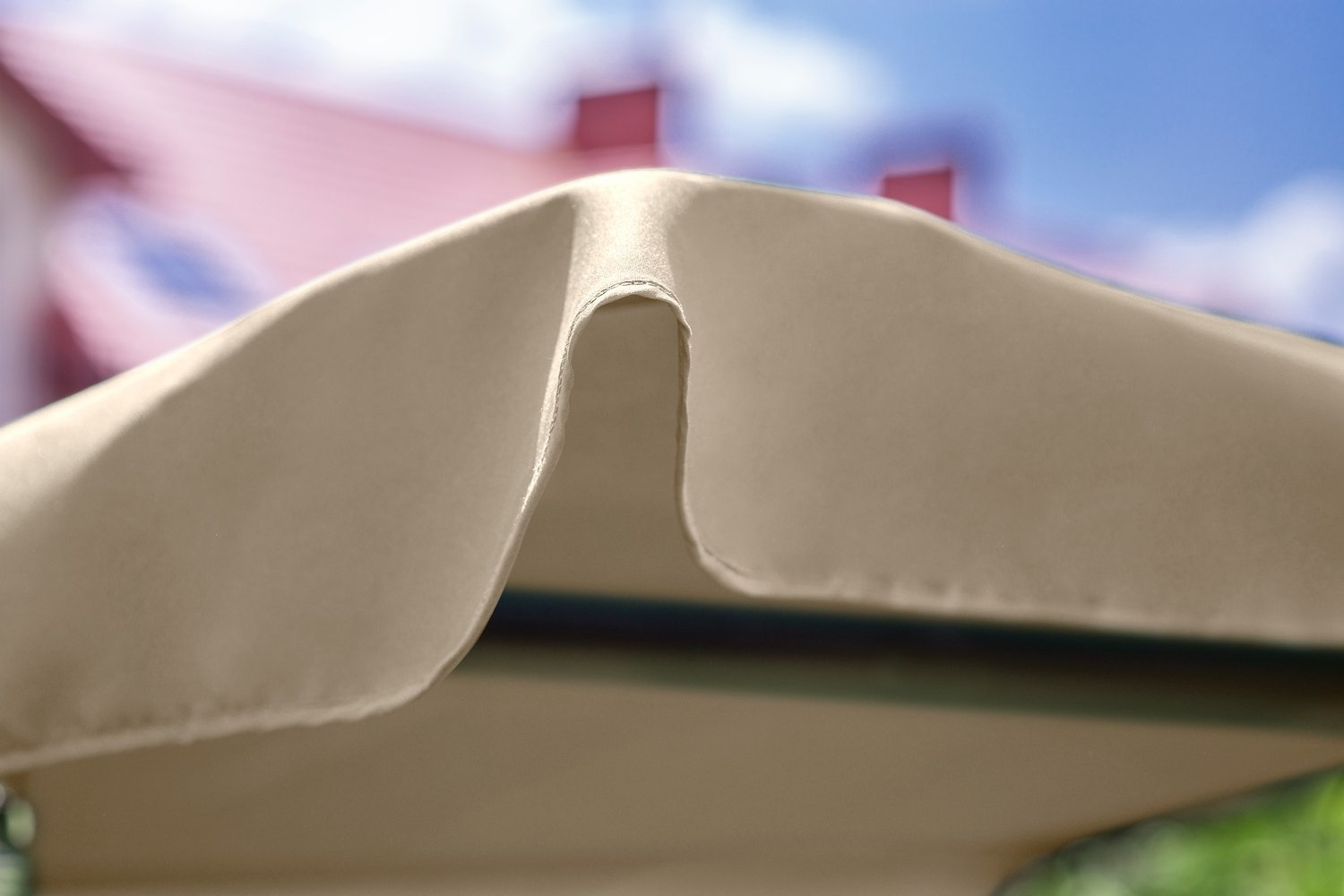 Schommelbank - 3-zits - beige - 230 x 127 x 172 cm