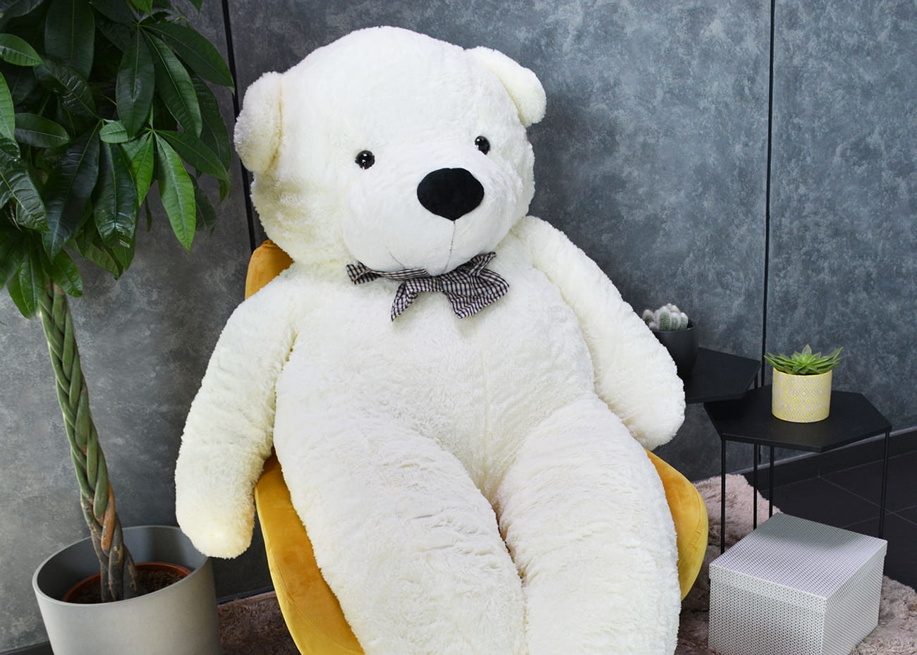 Knuffelbeer - Teddybeer XXL - 220 cm - wit