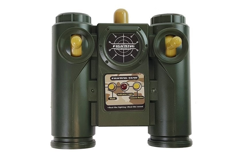 RC-tanks - set van 2 - groen en grijs - T-34 en Tiger tanks