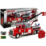RC-brandweerauto met uitschuifbare ladder en sirene - 60 cm