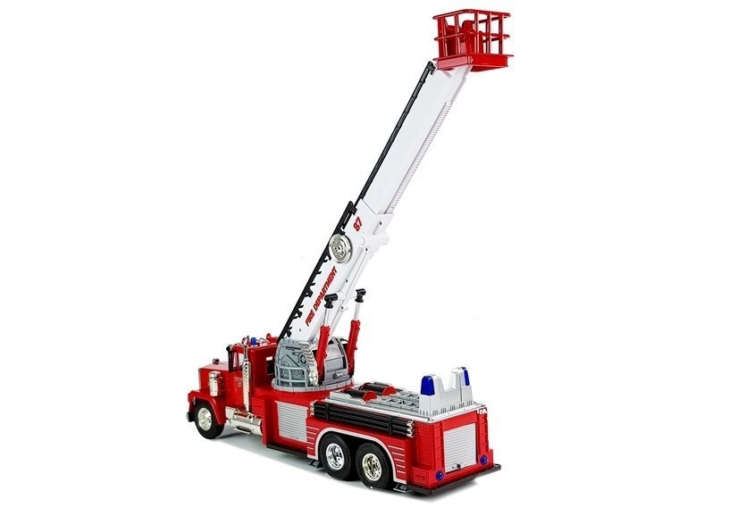 RC-brandweerauto met uitschuifbare ladder en sirene - 60 cm